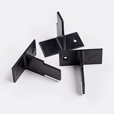 T-shaped support brackets 3